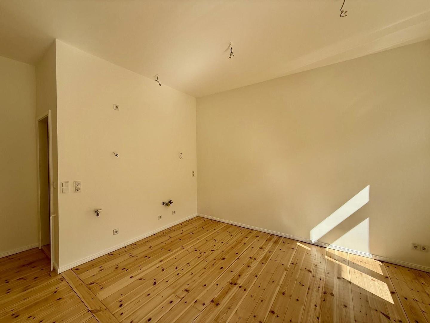 Küchenecke mit Anschlüssen