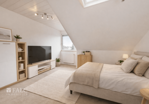 Gästezimmer Dachgeschoss (virtuell aufgewertet)