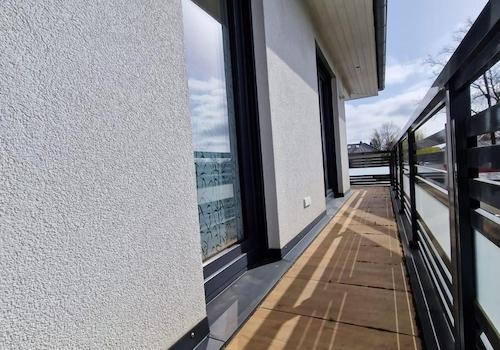 Balkon Gartenseite