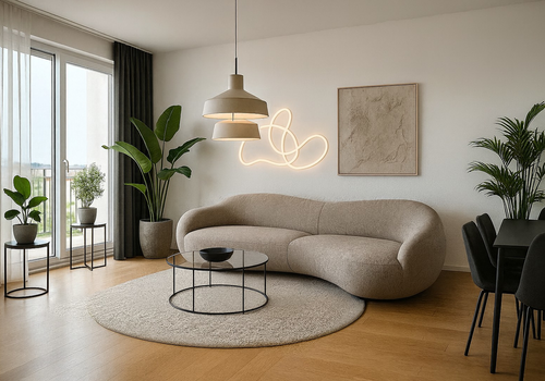 KI Visualisierung Wohnzimmer