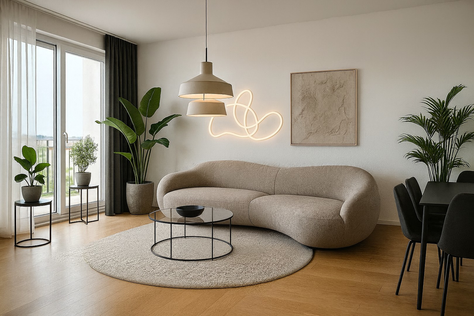 KI Visualisierung Wohnzimmer