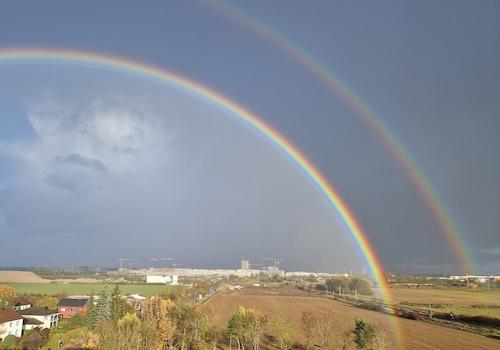 Regenbogen über München