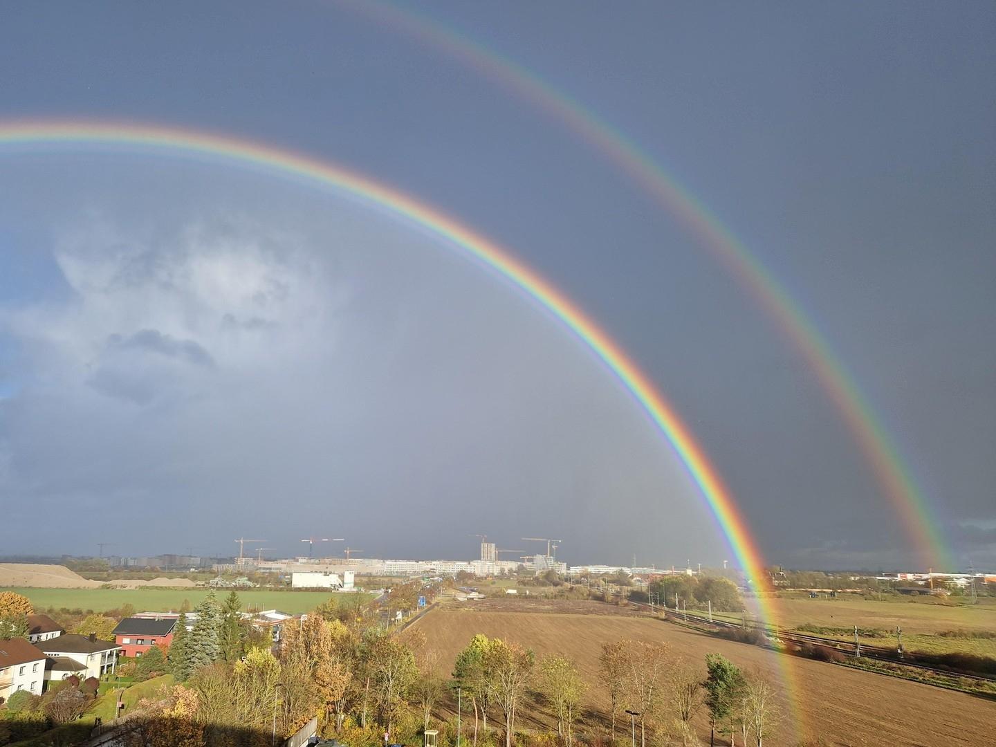 Regenbogen über München