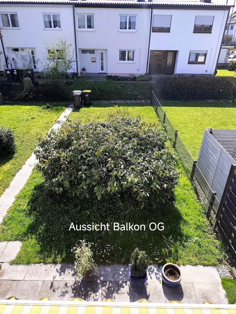 Blick vom OG Balkon