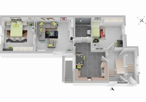 Raumaufteilung unten