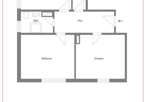 Grundriss ETW Wolfen