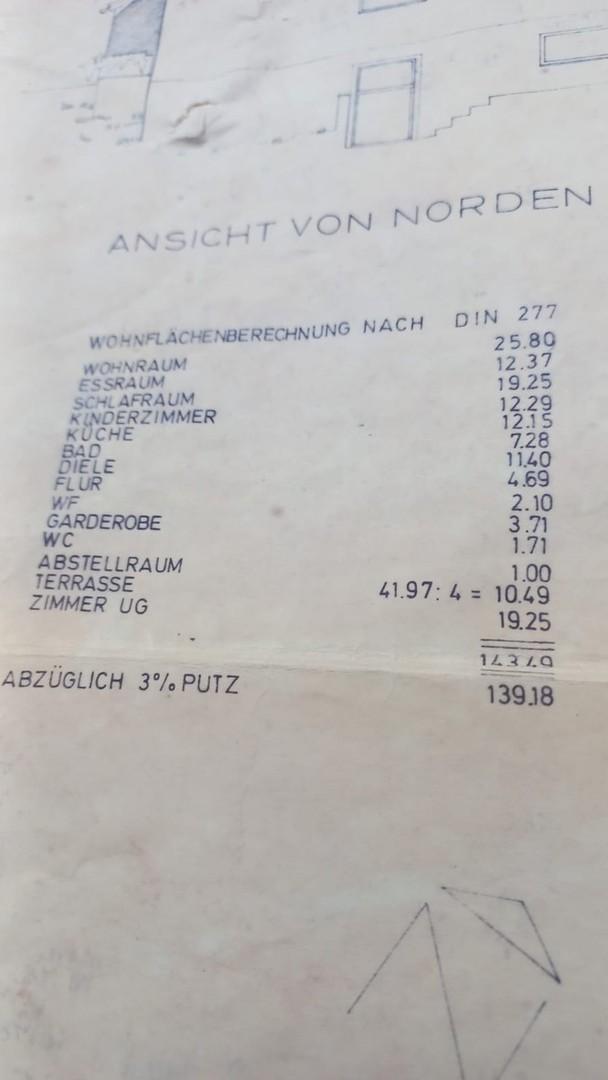 Wohnflächenberechnung - urspr.