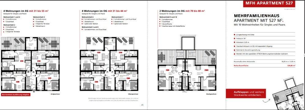 Grundriss Apartment 527qm