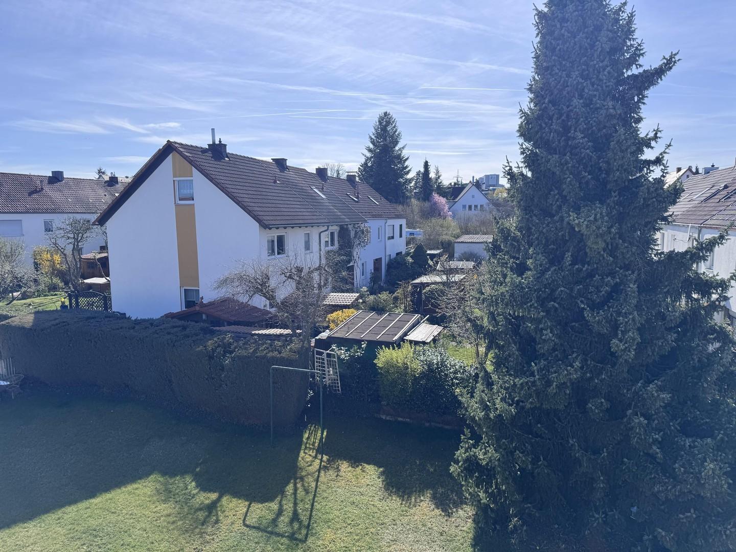 Blick aus dem Wohnzimmer