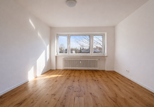 Schlafzimmer Blick ins Grüne