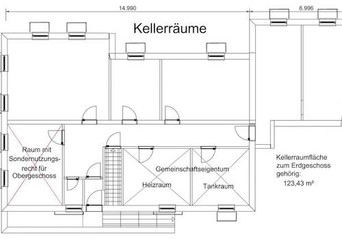Grundriss Keller