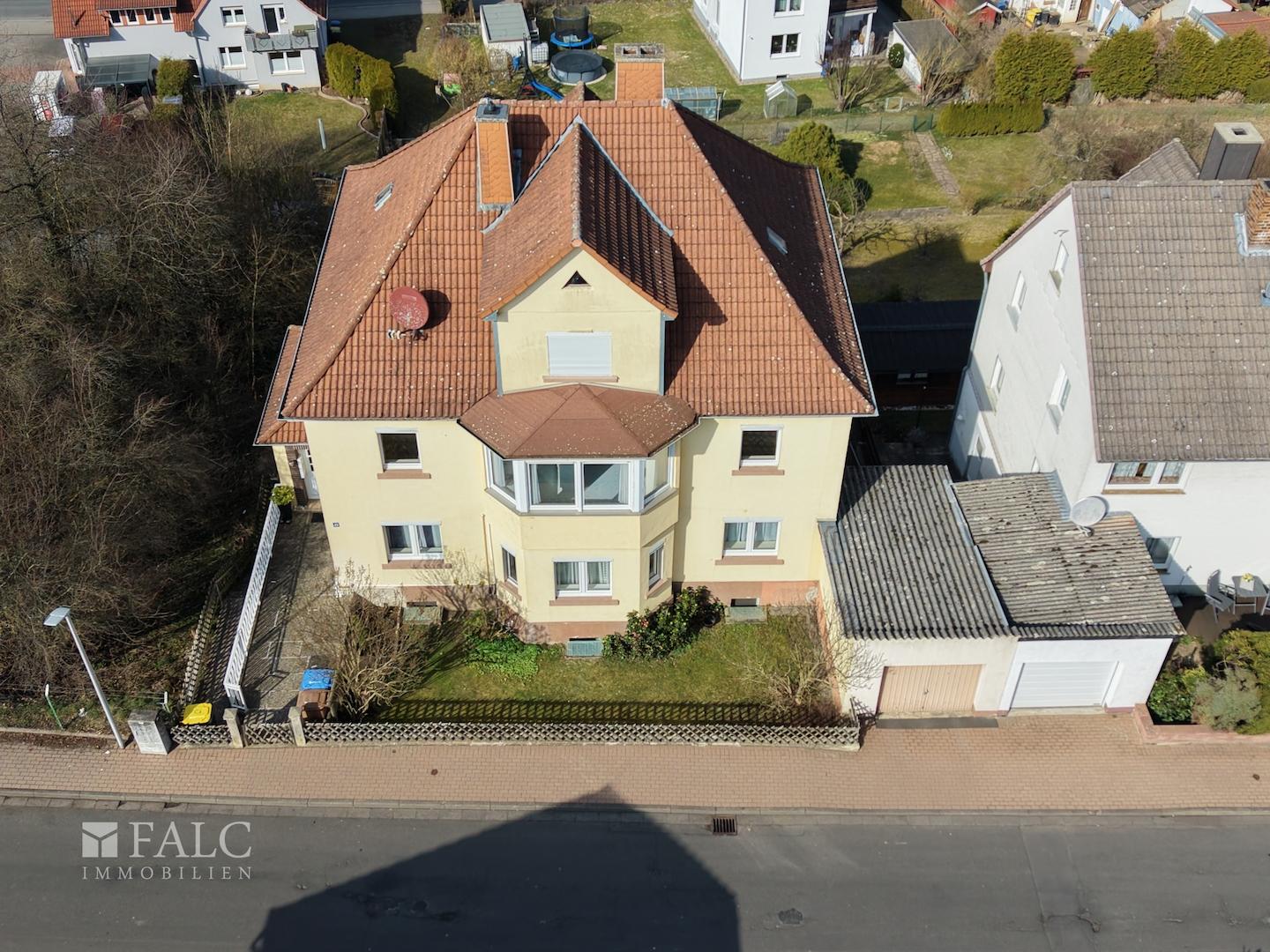Haus vorne von oben