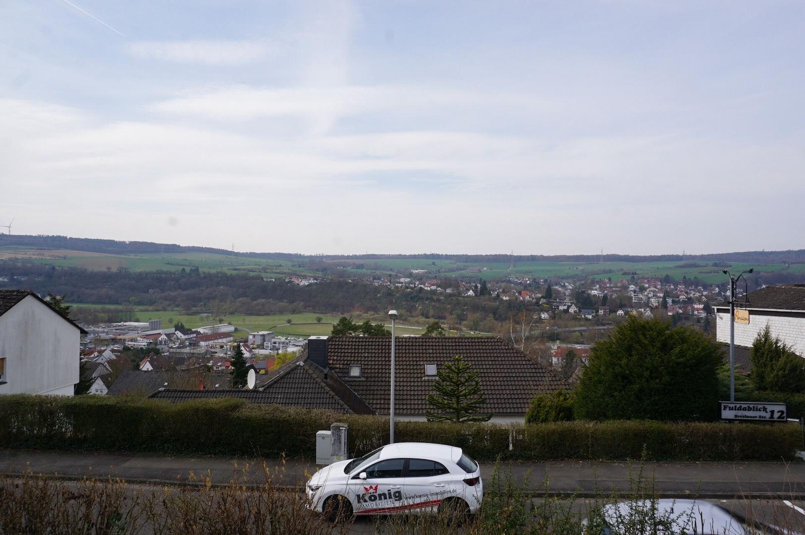 Blick vom Balkon