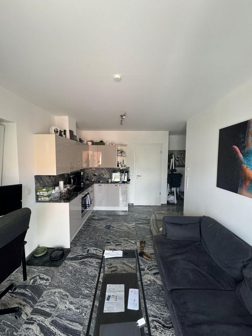 Wohnzimmer vom Balkon aus