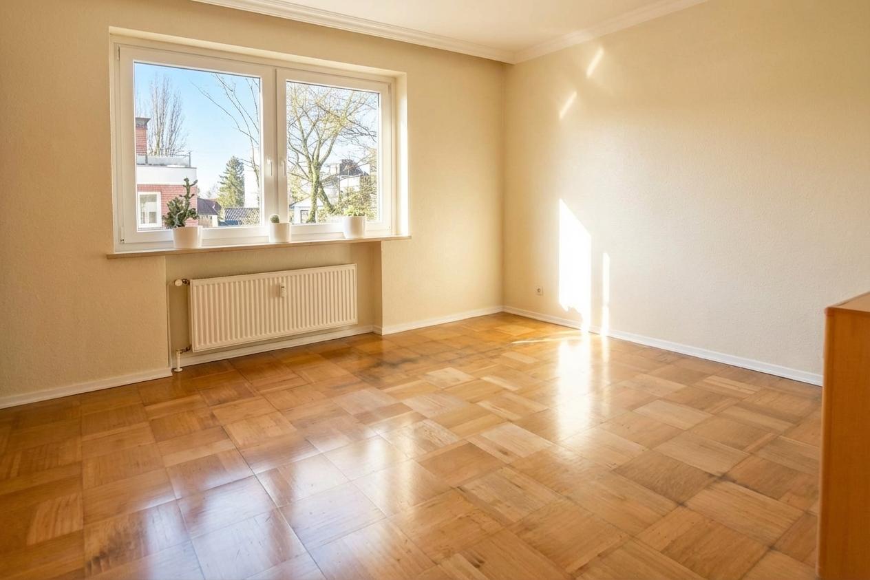 das große Elternschlafzimmer im aktuellen Zustand