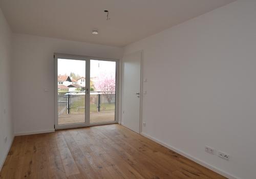 Schlafzimmer mit Balkonzugang