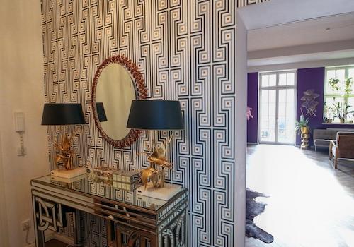 Flur Blick in den Wohnraum