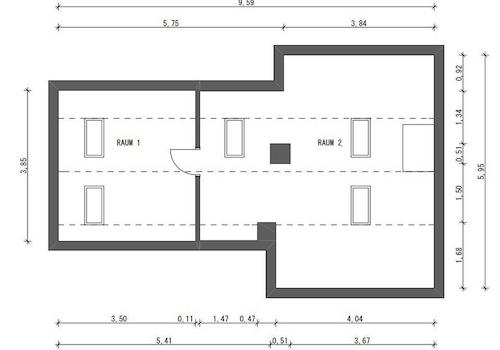 Dachg. Spitzboden ausgebaut