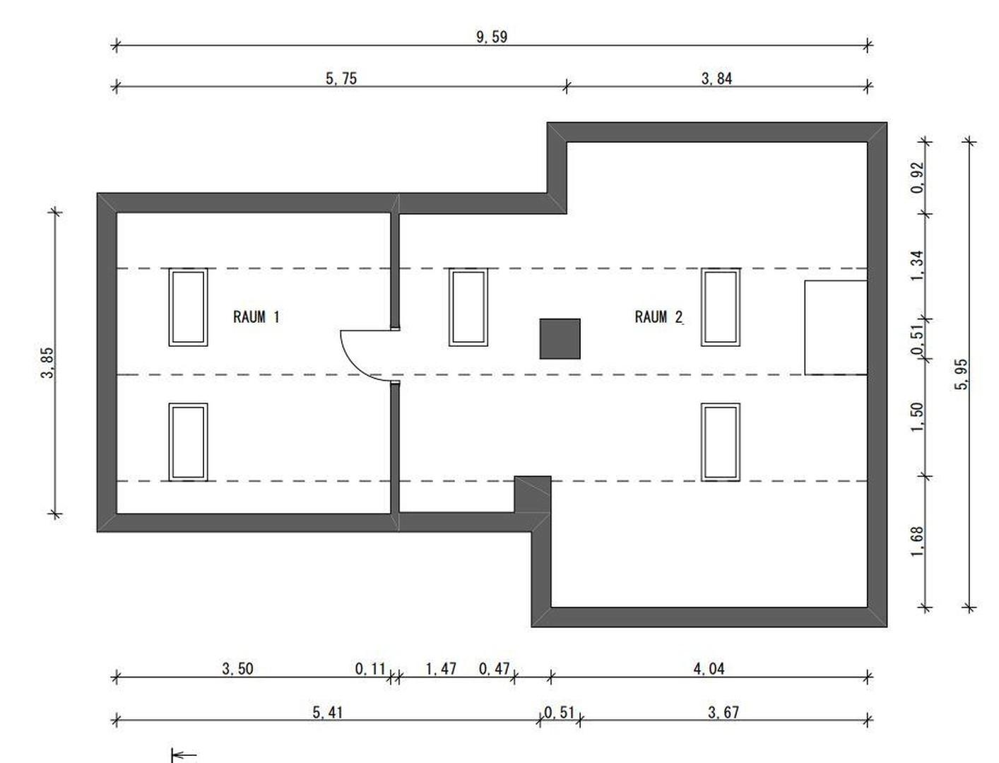 Dachg. Spitzboden ausgebaut