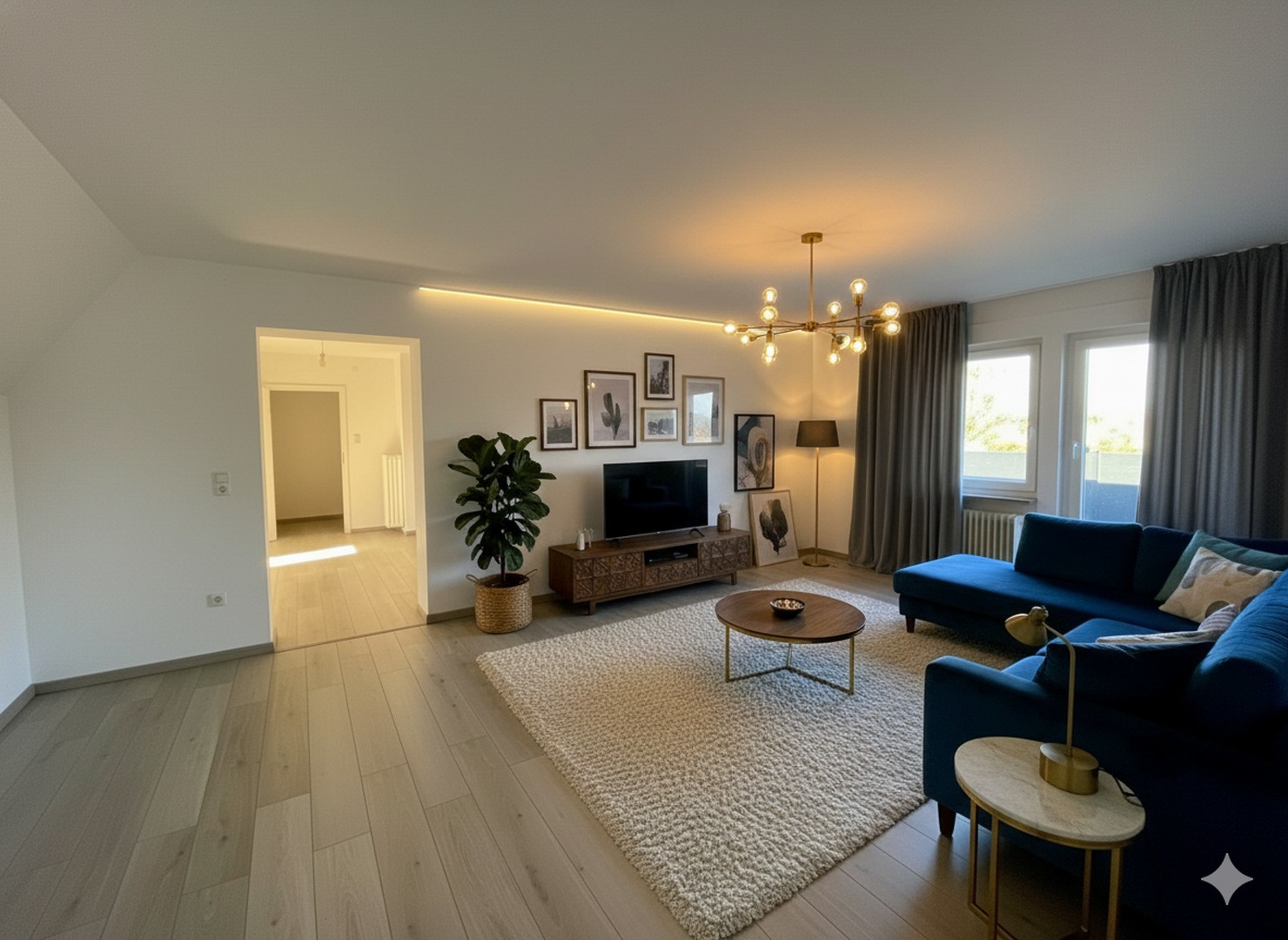 Wohnzimmer möbliert_KI