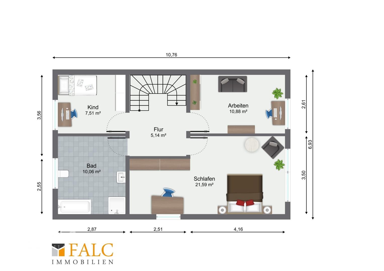 Grundriss Obergeschoss