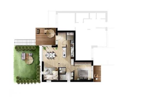 Grundriss Wohnung 2