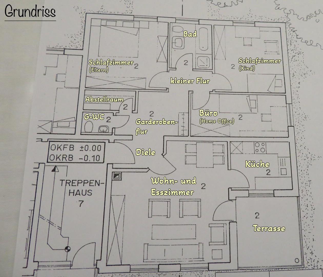 Grundriss der Wohnung