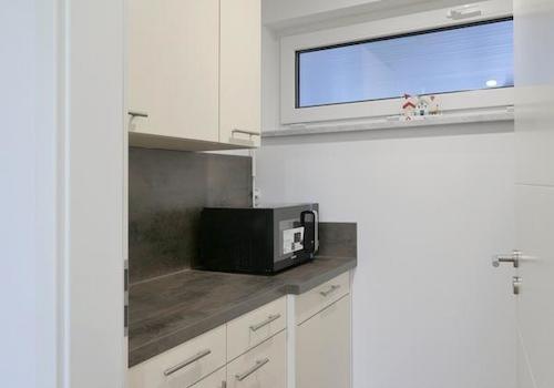 Blick in die kleine Küche