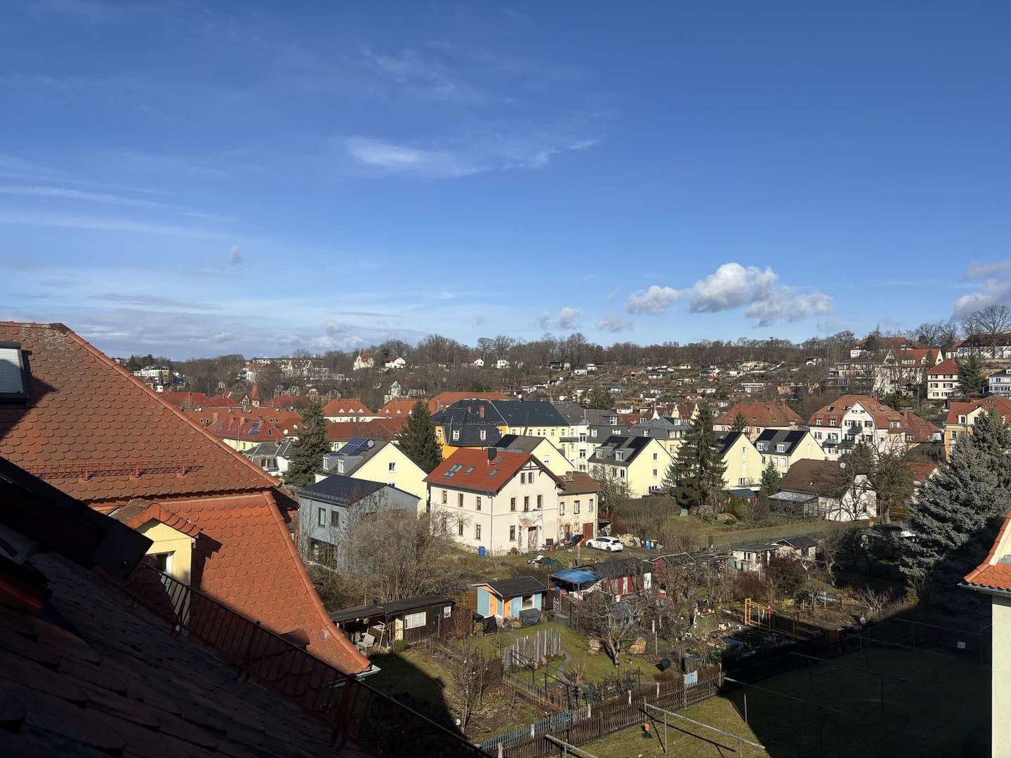 Blickrichtung Kleingärten 