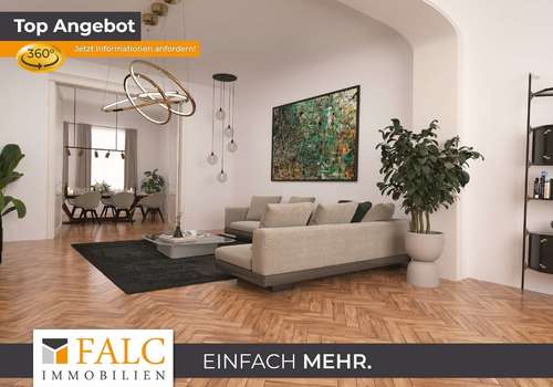 Wohnzimmer- digital gestaged