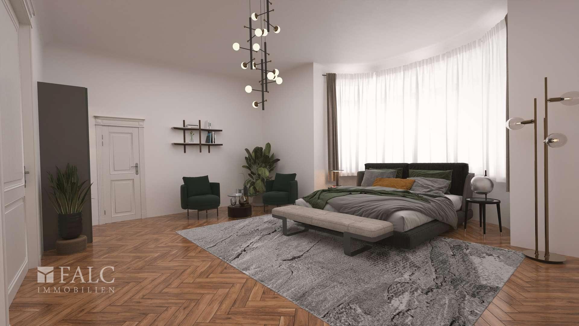 1. Schlafzimmer- digital gestaged