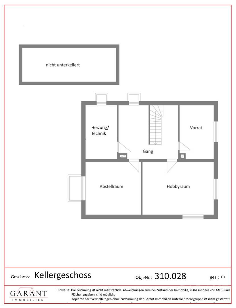 Grundriss Kellergeschoss