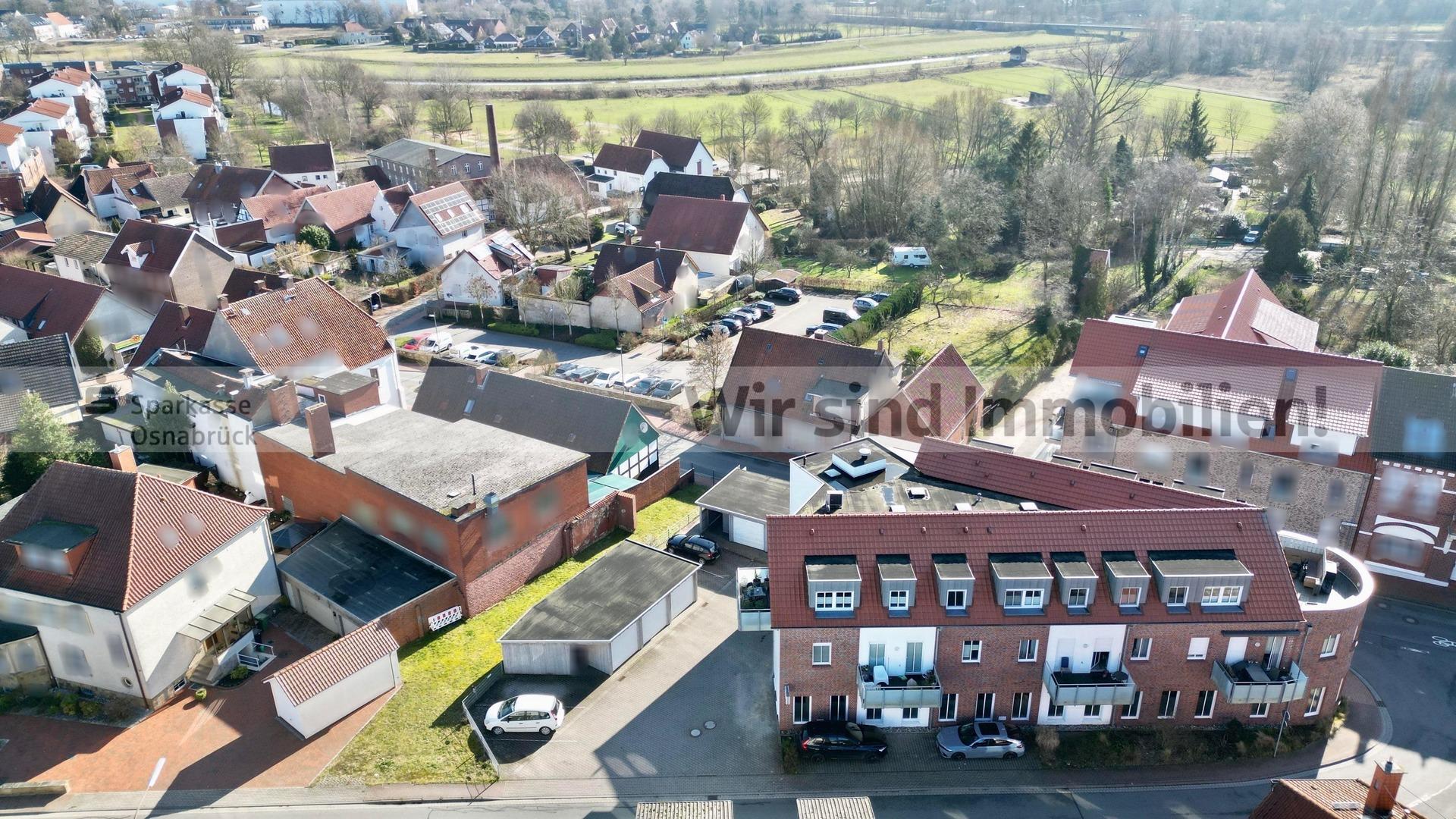 Drohnenaufnahme Gründstück