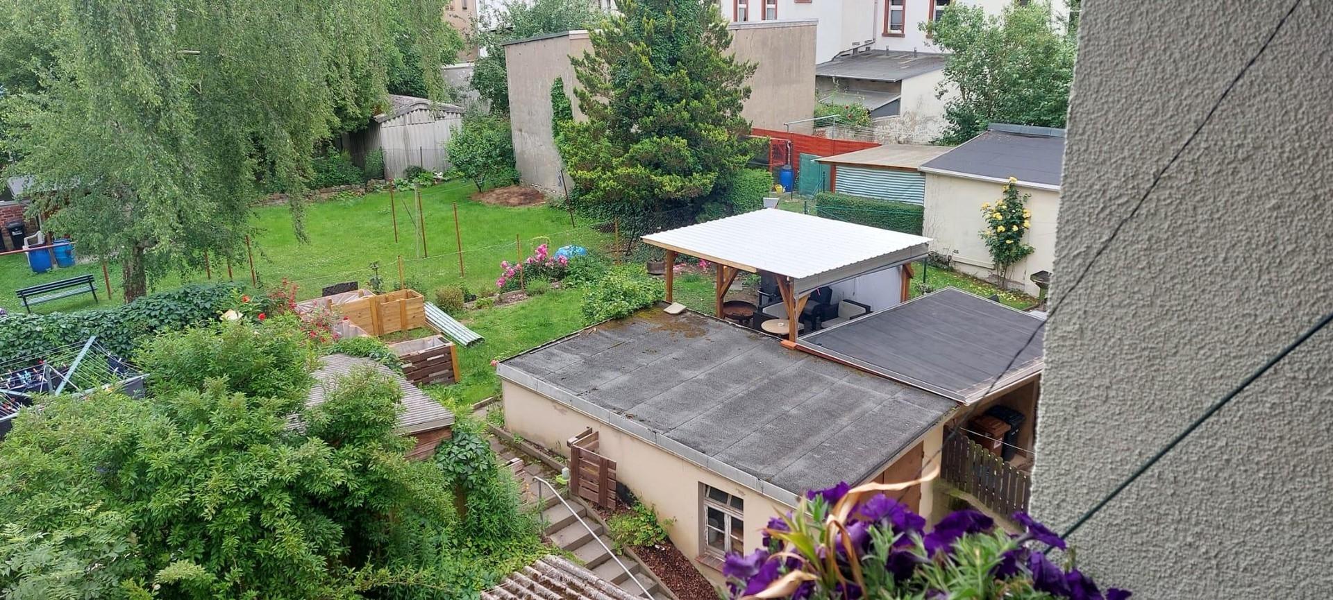 Garten Ansicht von der Wohnung