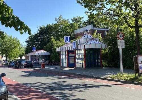U-Bahn direkt vor dem Haus