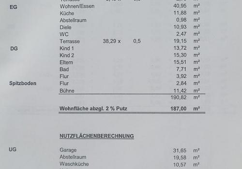 Wohnflächenberechnung