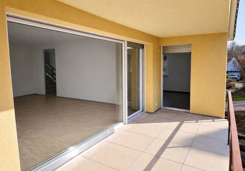 Großer Balkon nach Süd-West