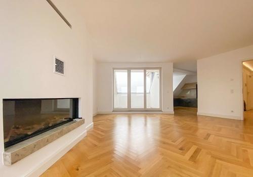 Wohnzimmer mit Küchennische