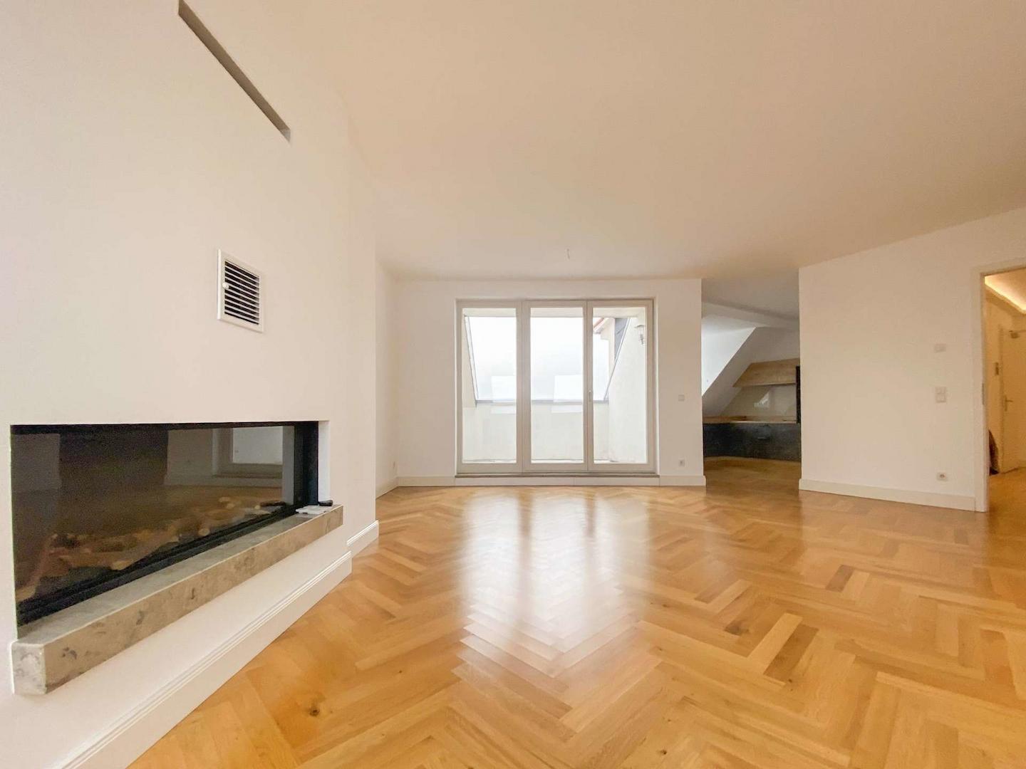 Wohnzimmer mit Küchennische