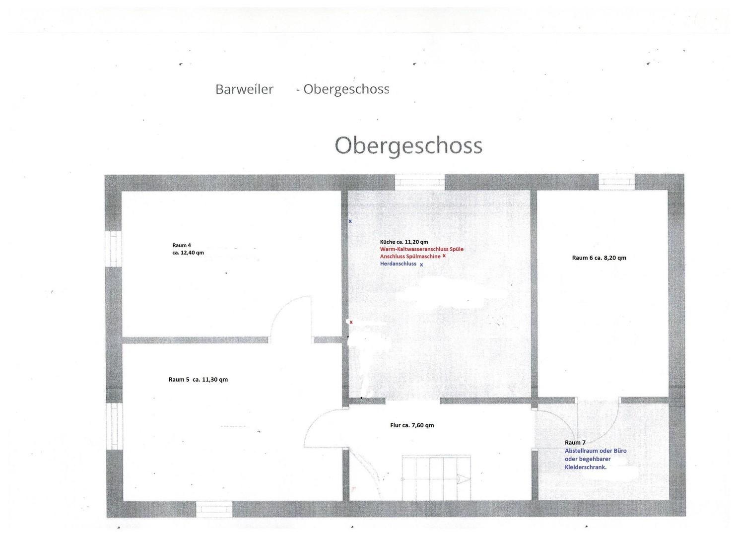 Obergeschoss Grundriss