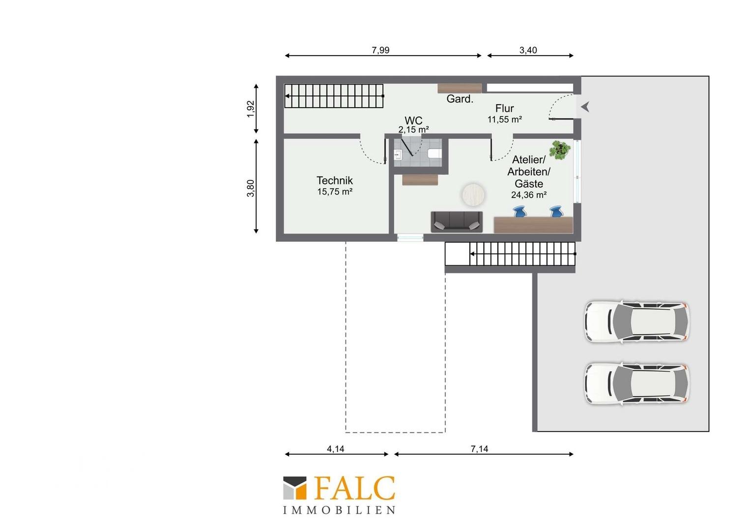 Grundriss Untergeschoss