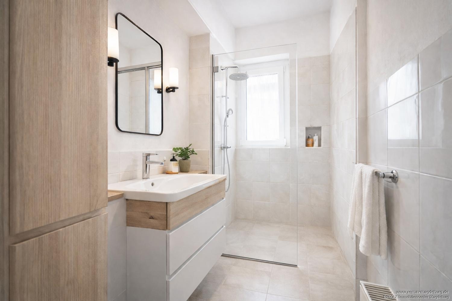 Badezimmer, KI generiert und optimiert 