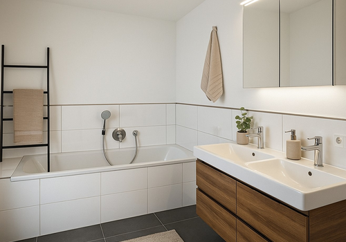 Badezimmer (KI-Staging) 