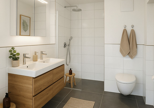 Badezimmer (KI-Staging) 
