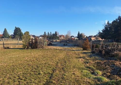 Blick auf das Grundstück