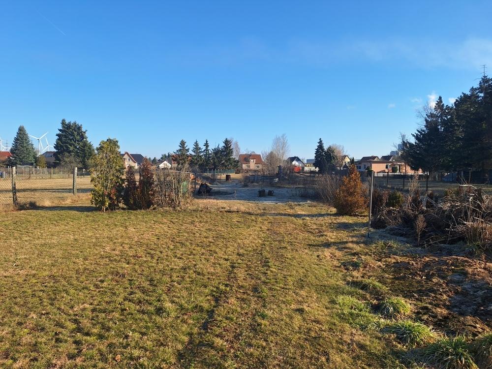 Blick auf das Grundstück