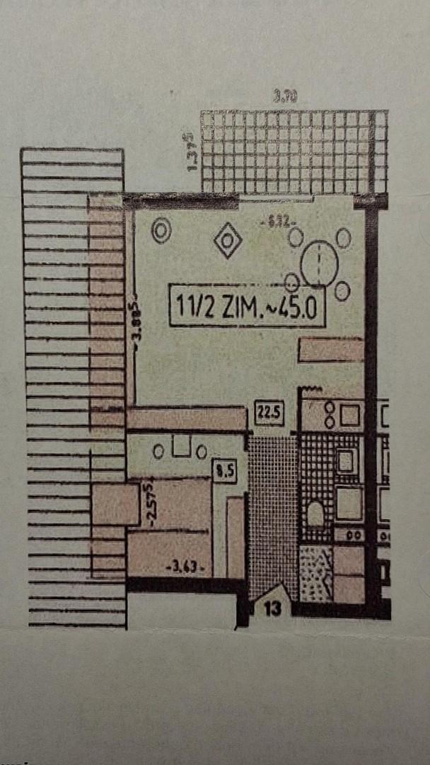 Grundriss der Wohnung
