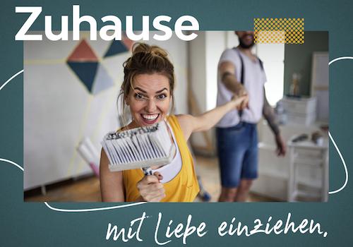 Zuhause mit Liebe einziehen