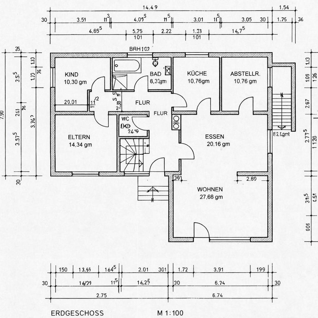 Grundriss EG Bungalow