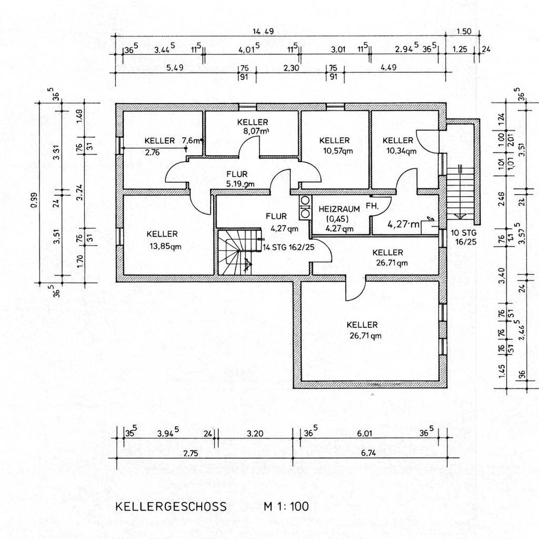 Grundriss UG Bungalow